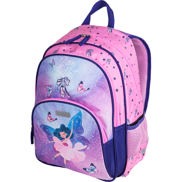 Рюкзак "Attomex. Basic. Ballet" школьный 38x27x17 см (14 л) вес 450 г, 1 отд. на молнии, 2 передних 