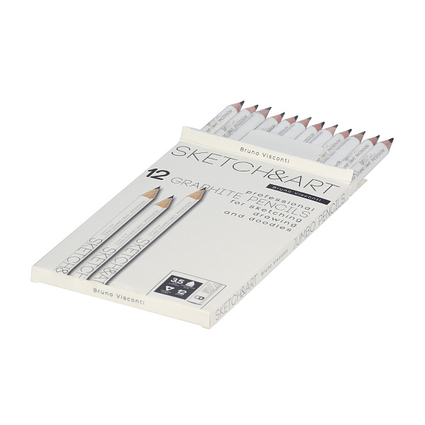 Карандаш ч/г "Sketch&Art. Jumbo" В, 3,5 MM 