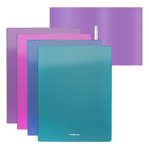 Папка 2 кольца 24 мм А4 ErichKrause® Diagonal Vivid, ассорти  