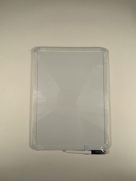 Доска магнитно-маркерная 25*35см, с маркером, МИКС