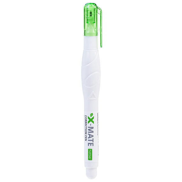 Ручка-корректор Hatber X-Mate 5ml с метал.наконечником с колпачком и клипом  в картонной Дисплей-витрине