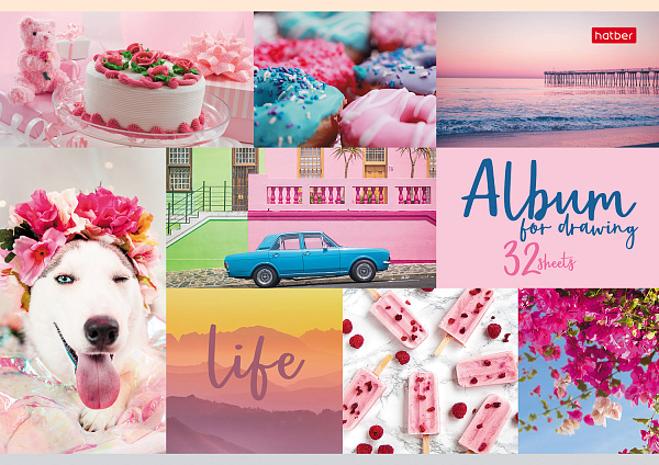 Альбом для рисования 32 листа "Ассорти"- Выпуск №2