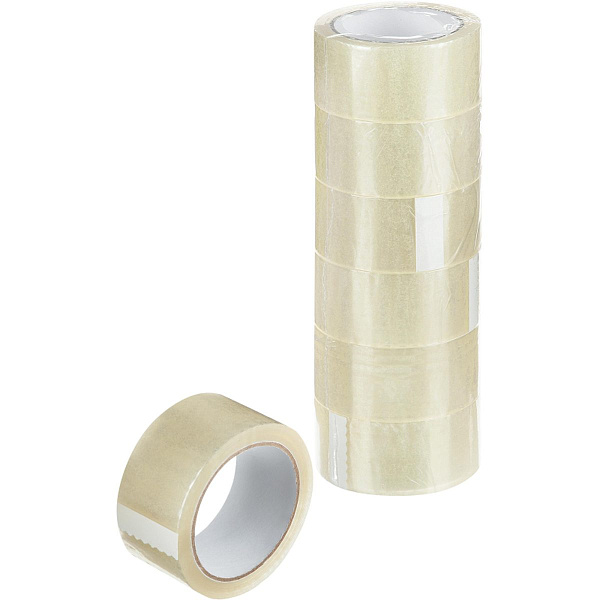 Клейкая лента 48мм x 66м, 40 мкм, прозрачная (36шт в кор) Kraft