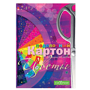 Картон А4 5 цв. 5 л. "Цветы" набор №2