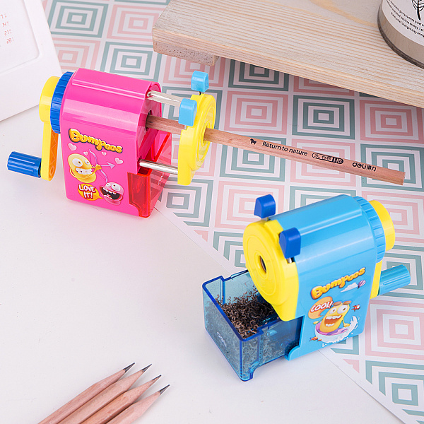 Точилка д/каранд. механическая Deli  1 отв. пластик ассорти