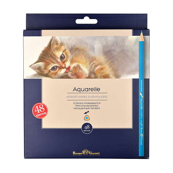 Карандаши 48 цв. АКВАРЕЛЬНЫЕ "Aquarelle"