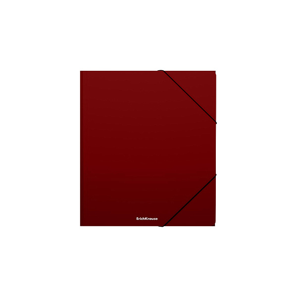 Папка для тетрадей А5+ на резинках ErichKrause Matt Blackberry Marsala, ассорти 