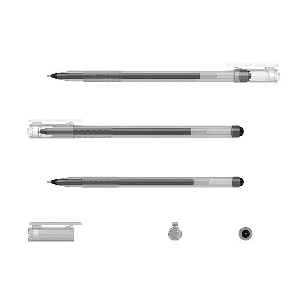 Ручка гелевая 0,5 мм ErichKrause® G-Round, ЧЕРНАЯ (в коробке)