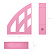 Лоток вертикальный ErichKrause® Office, Pastel, 75мм, розовый