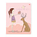 Тетрадь 48 л. кл. "GIRL AND RABBIT" 5 ВИДОВ