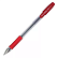 Ручка шариковая 0,7 мм Pilot BPS КРАСНАЯ, с грипом, чернила на масляной основе, прозрачный корпус