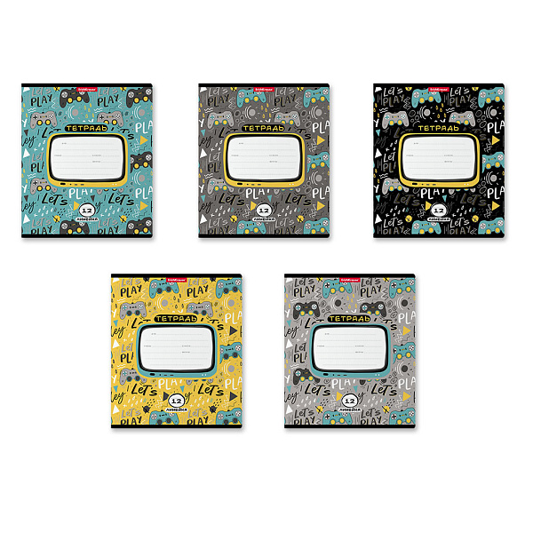 Тетрадь 12 л. лин. "Gamepad" MIX-PACK ErichKrause® 