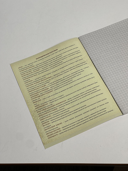 Тетрадь предметная 36 листов "Картинки" География, со справочным материалом, обложка мелованная бумага, блок №2 (серые листы)