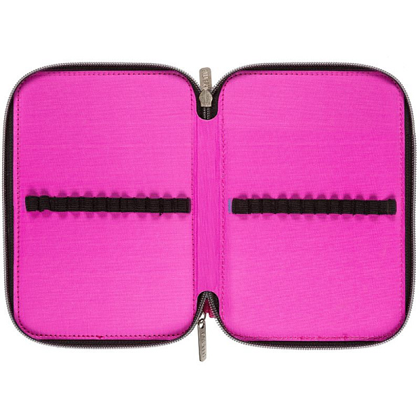 Пенал 2секц. д/дев. 210*140 "deVENTE. BFF" для 44 пр. прямоугол. плотный текстиль на молнии