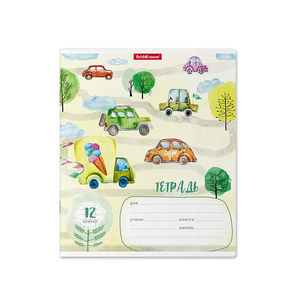 Тетрадь 12 л. кл. "Автопарк" ErichKrause® 