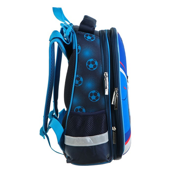 Рюкзак Hatber ERGONOMIC-Футбол- 37X29X17 СМ EVA материал светоотраж. 2 отделения 2 кармана