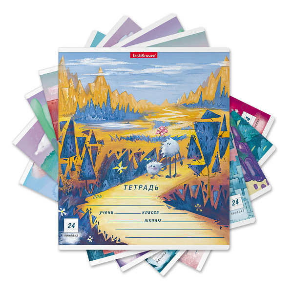 Тетрадь 24 листа в линию "Далекая планета", ErichKrause®