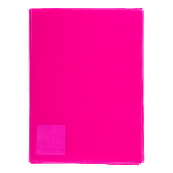 Папка - уголок A4 "Expert Complete" Trend NEON 180 мкм волокно розовый EC210030013