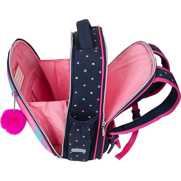 Рюкзак школьный "deVENTE. Junior. Corgi" жесткий 35x27x13 см (14 л) вес 800 г, 1 отд.на молнии,формоустойчивая спинка с двойной вентиляцией