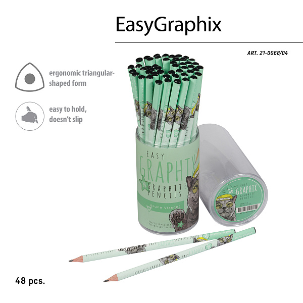 Карандаш ч/г "EasyGraphix. Кот Британец" НВ 