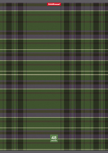 Тетрадь А4 48 л. кл. ErichKrause "Scottish Cage" MIX_PACK