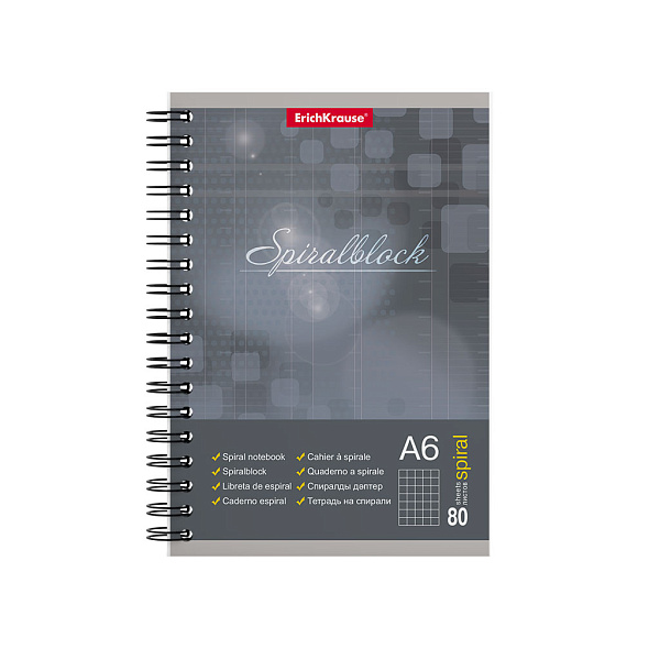 Тетрадь 80 л. кл. ErichKrause® Spiralblock, А6_MIX-PACK