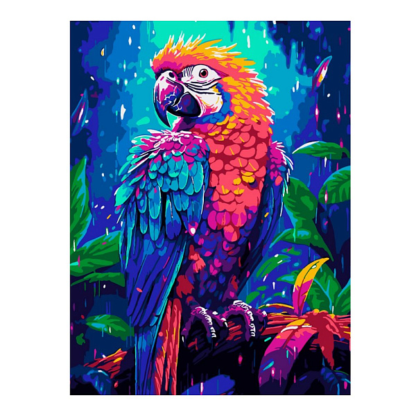 Картина по номерам холст на подрамнике 30*40 см "Тропики"