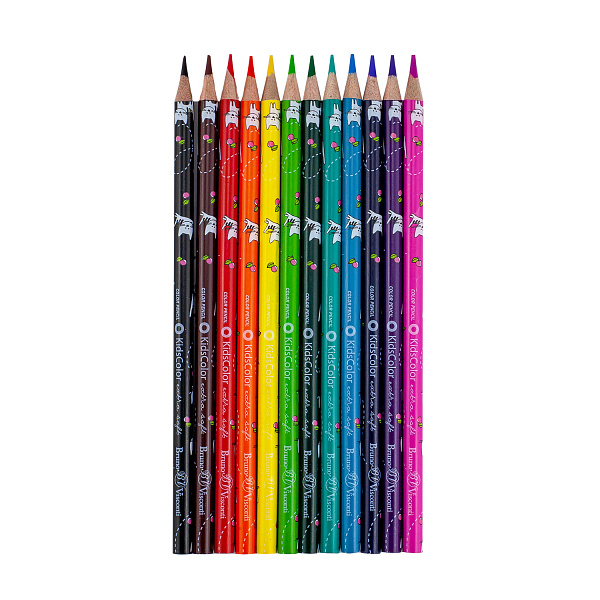 Карандаши 12 цв. "KidsColor", 6 видов