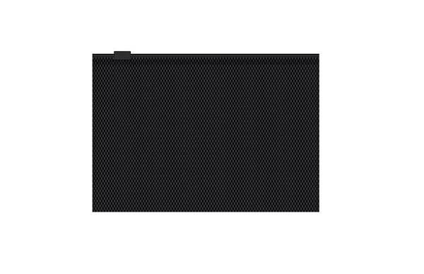 Папка на молнии С6 Zip-пакет ErichKrause® Diamond Total Black, непрозрачный, черный