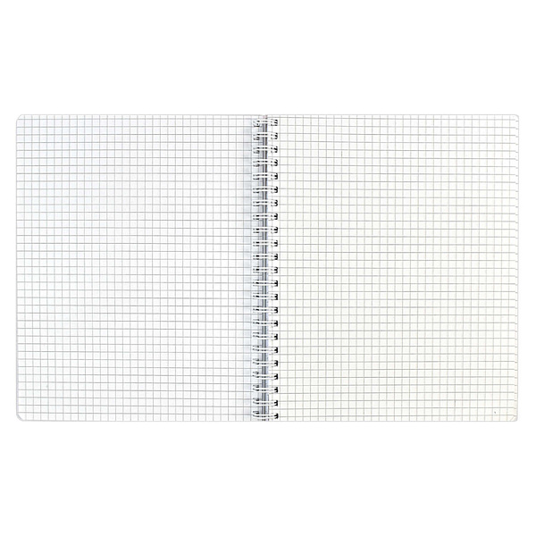 Тетрадь 100 л. кл./лин. греб. "Double book" "ЛЕСНОЙ ОФИС" /А5, облож.- полипропилен, двойная тетрадь с 4-мя обложками/