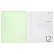 Тетрадь 12 л. лин. Пластиковая обложка "Зеленая"  65г/кв.м