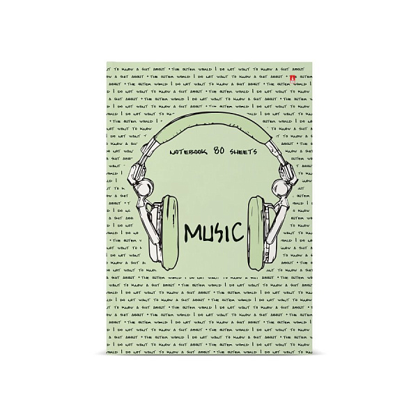 Блокнот-престиж А5 80 л. "SOUNDMANIA"