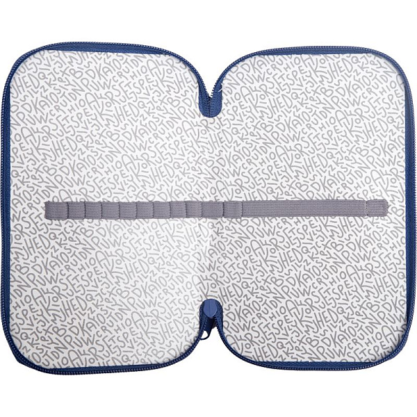 Пенал 2секц. 205*120 "deVENTE. Football Time" прямоугольный для 31 пр. на молнии, картон из фольги