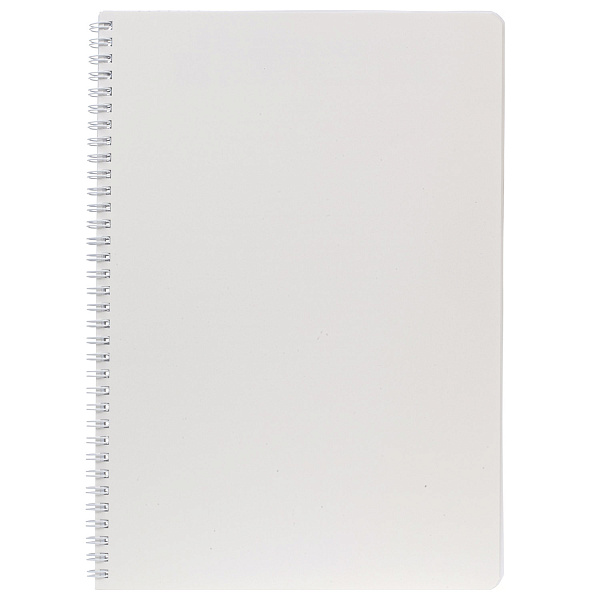 Тетрадь А4 96 л. кл. на гребне "SoloMatte" - Арктический белый" 60-65г/кв.м перфорация на отрыв ламинац.SOFT-TOUCH 