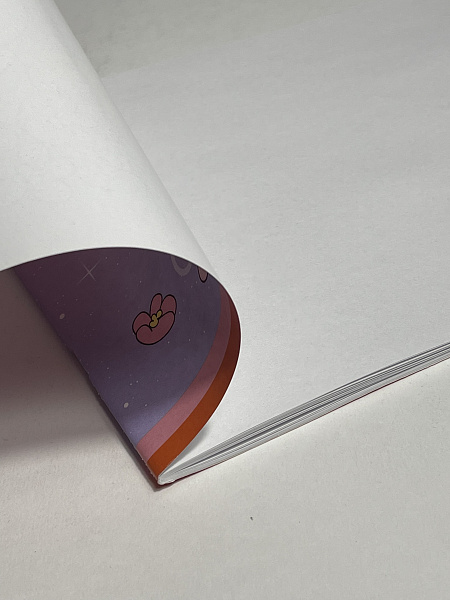 Альбом для рисования 24 листа, на скрепке, обложка мелованная бумага 120г/м, блок офсет 100г/м