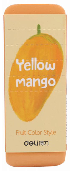 Ластик Deli 108х40х12мм ассорти индивидуальная картонная упаковка