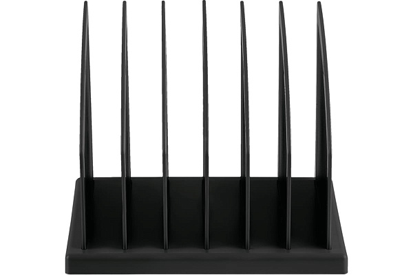 Подставка для журналов и бумаг сборная 6 отделений черная