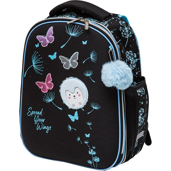 Рюкзак школьный "deVENTE. Choice Lite. Spread Your Wings" жесткий 38x29x17 см (17 л) вес 880 г, 1 отд.на молнии эргон.вентилируемая спинка