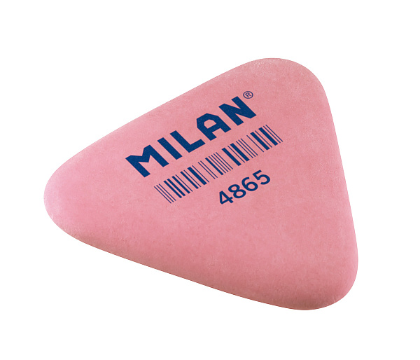 Ластик Milan "4865", треугольный, гибкий, синтетический каучук, 3,6 х 3,3 х 0.6 см