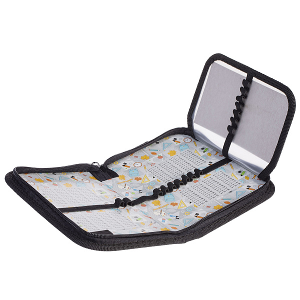 Пенал 1секц.+ств. 190*130 Hatber "Горилла" на молнии, глянц. ламин. с табл.умножения  в индив.упак.