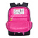 Рюкзак школьный с обесом (/1 черный - розовый)