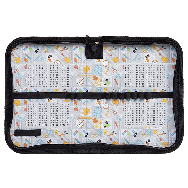 Пенал 1секц. д/мал. 190*130 Hatber "Gamer" на молнии мат.ламин. 3D фольга с табл.умножения