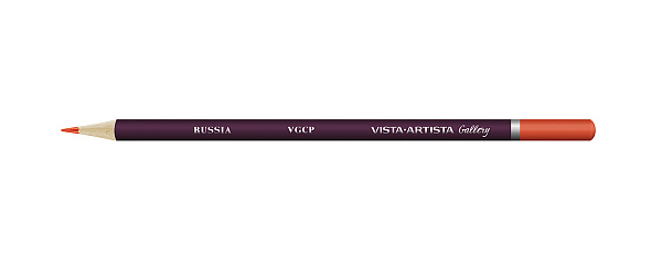 Карандаш цветной художественный "VISTA-ARTISTA" "Gallery"  заточенный 708 Оранжевый железоокисный (Iron oxide orange)
