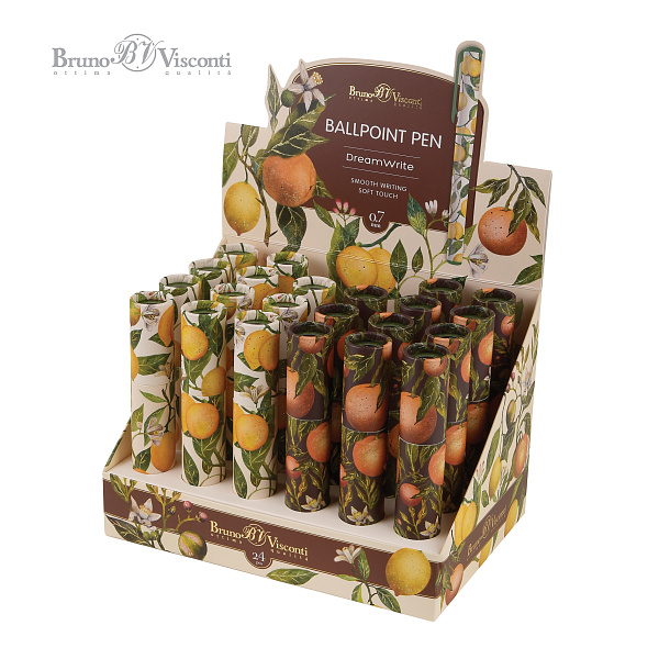 Ручка шариковая 0,7 мм "DREAMWRITE. "FLORA. PARADISE" СИНЯЯ, В ПОДАРОЧНОЙ ТУБЕ