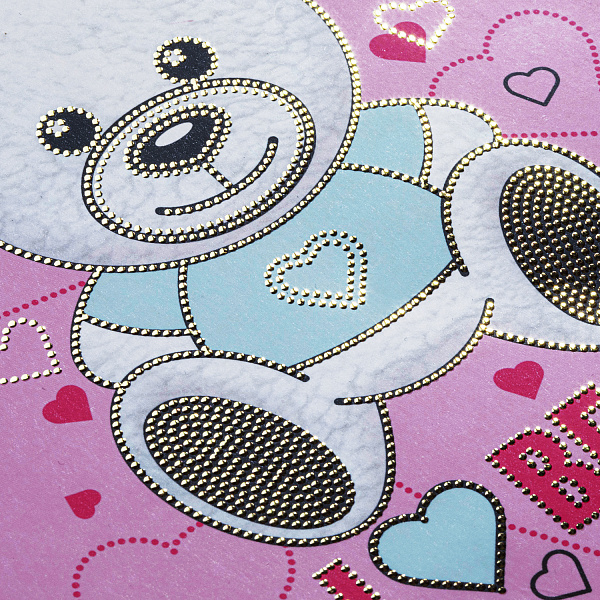 Дневник 1-11 кл. 40 л. тв.переплет "Я люблю Мишку" мат.ламин. 3D фольга