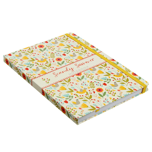 Блокнот А5 96 л. "Scandy summer" тв.переплет , печатный блок 70г/м2