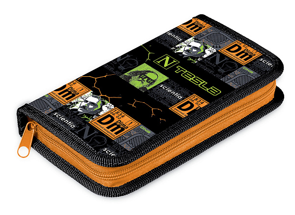 Пенал 1секц. 190*130 Hatber "Современная наука" на молнии глянц. ламин. с табл.умножения  в инд.уп