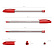 Ручка шариковая ErichKrause® U-108 Classic Stick 1.0, Ultra Glide Technology, цвет чернил красный (в коробке по 50 шт.)