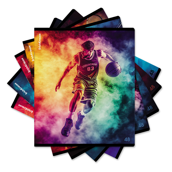 Тетрадь 48 л. кл. "Champs", матовая ламинация  ErichKrause  _MIX-PACK