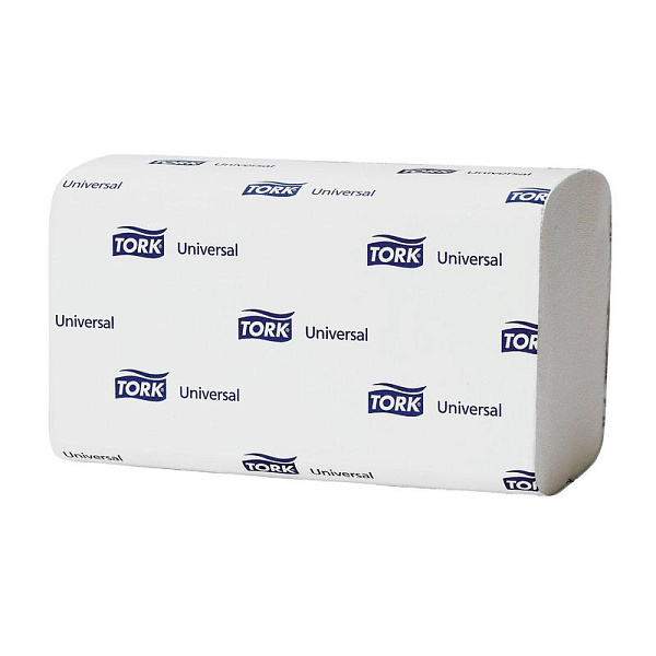 Полотенца бумажные  "Tork Universal" 1сл., белые, ZZ-сложение, 23*23см, 250 л